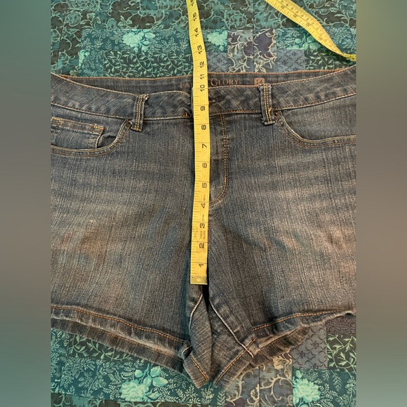 Faded Glory Denim Shorts Women's Size 14 - Picture 5 of 8